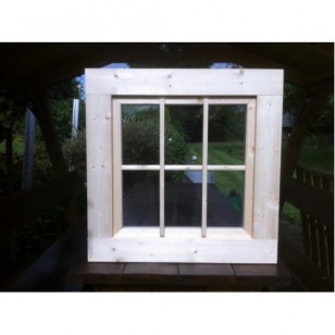 Holzfenster Drehfenster 72 x 72 cm
